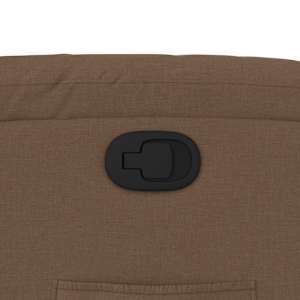 Polohovací křeslo hnědé textil - obrázek 9