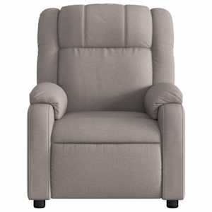 Masážní polohovací křeslo taupe textil - obrázek 7