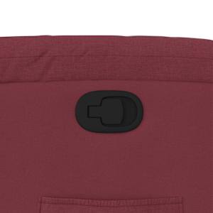 Polohovací křeslo vínové textil - obrázek 9