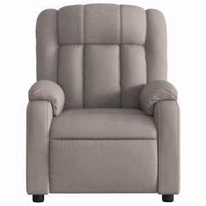 Masážní polohovací křeslo taupe textil - obrázek 7