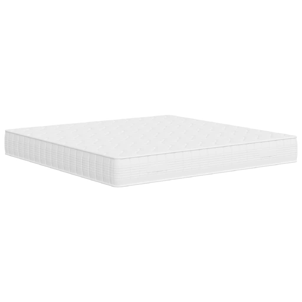 vidaXL Pocketveringmatras middelhard-hard 200x200 cm wit, foto 2