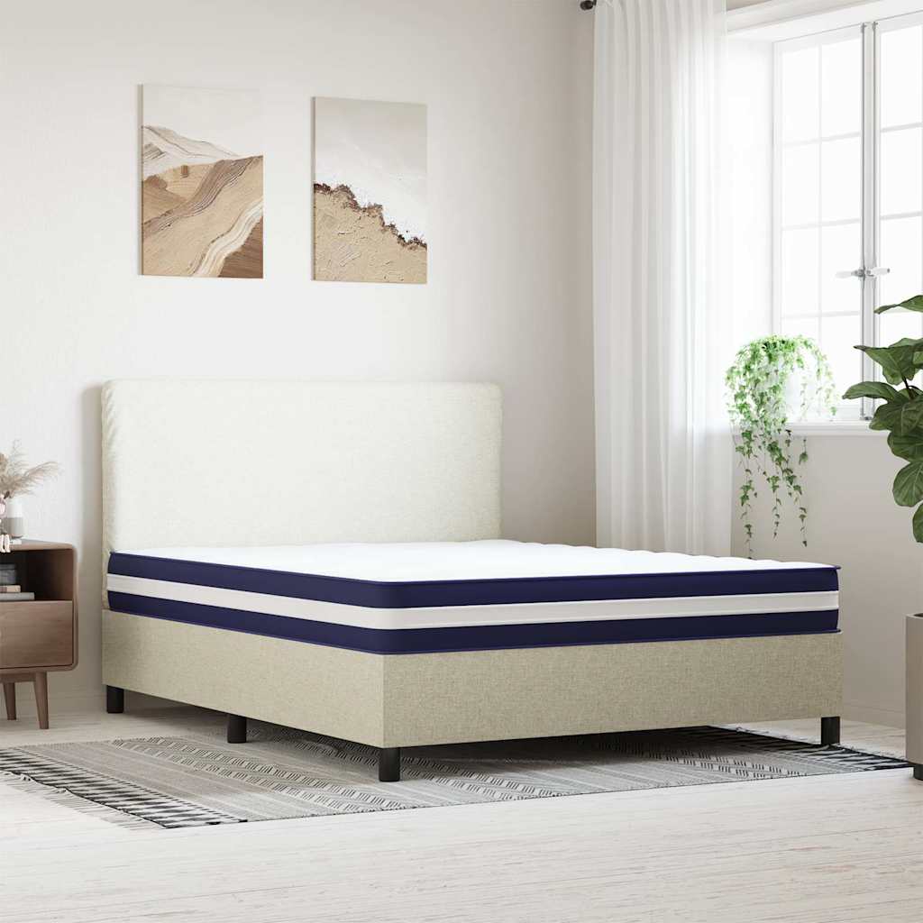 vidaXL springmadras m. pocket-fjedre medium 160x200 cm Super King Size