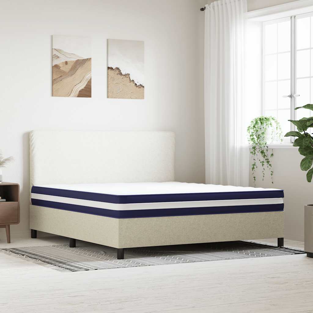 vidaXL Pocketveringmatras middelhard-hard 180x200 cm afbeelding