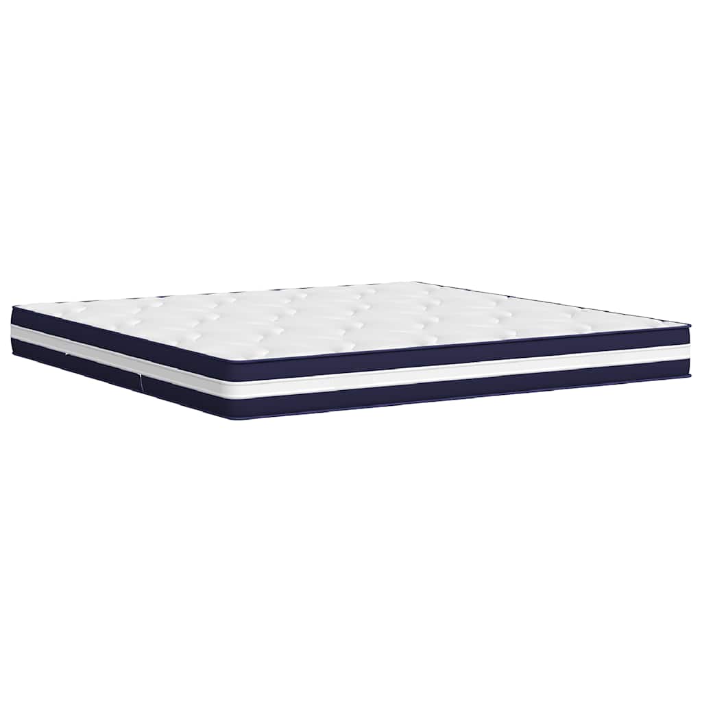 vidaXL Pocketveringmatras middelhard-hard 200x200 cm wit, foto 2