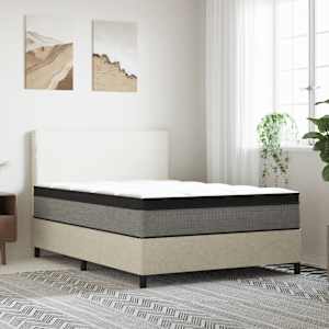 vidaXL Pocket Spring Mattress Medium Plus 137x190 cm Double Size