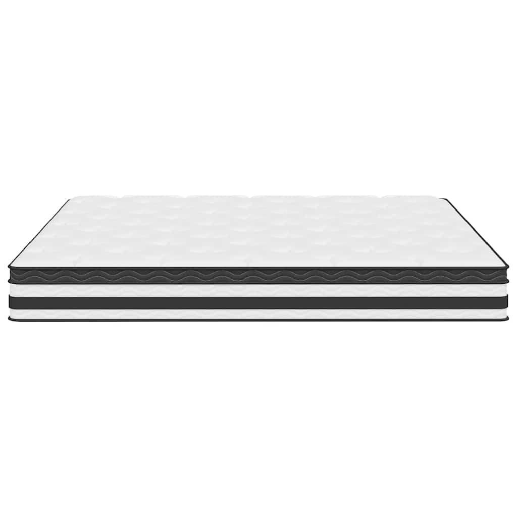 vidaXL Pocketveringmatras middelhard 200x200 cm wit, foto 4