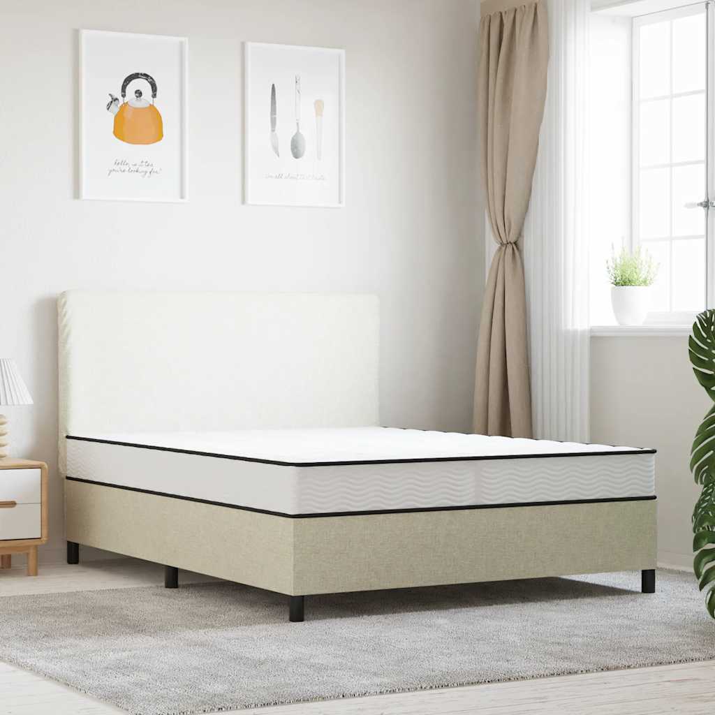 Matelas ressort 140x200 cm vidaxl accueil ferme soutien moelleux epaisseur 18 cm housse de matelas