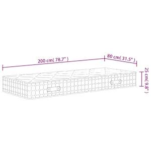 Taštičková pružinová matrace středně tvrdá 80 x 200 cm - obrázek 9