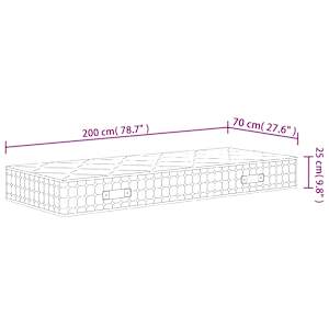 Taštičková pružinová matrace středně tvrdá 70 x 200 cm - obrázek 9
