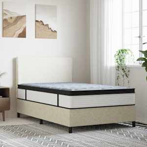 vidaXL Pocket Spring Mattress Medium 107x203 cm King Single Size
