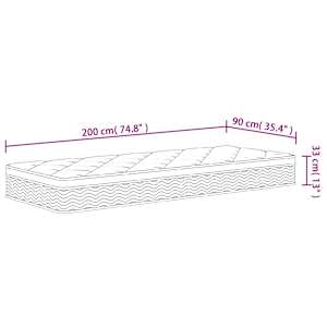 Taštičková pružinová matrace medium plus 90 x 200 cm - obrázek 9