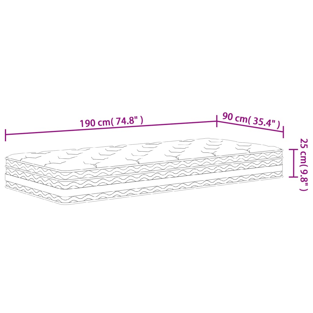 Pocket Spring Mattress, Pocket Spring Mattresses,matelas À remise Ressorts Ensachés vid