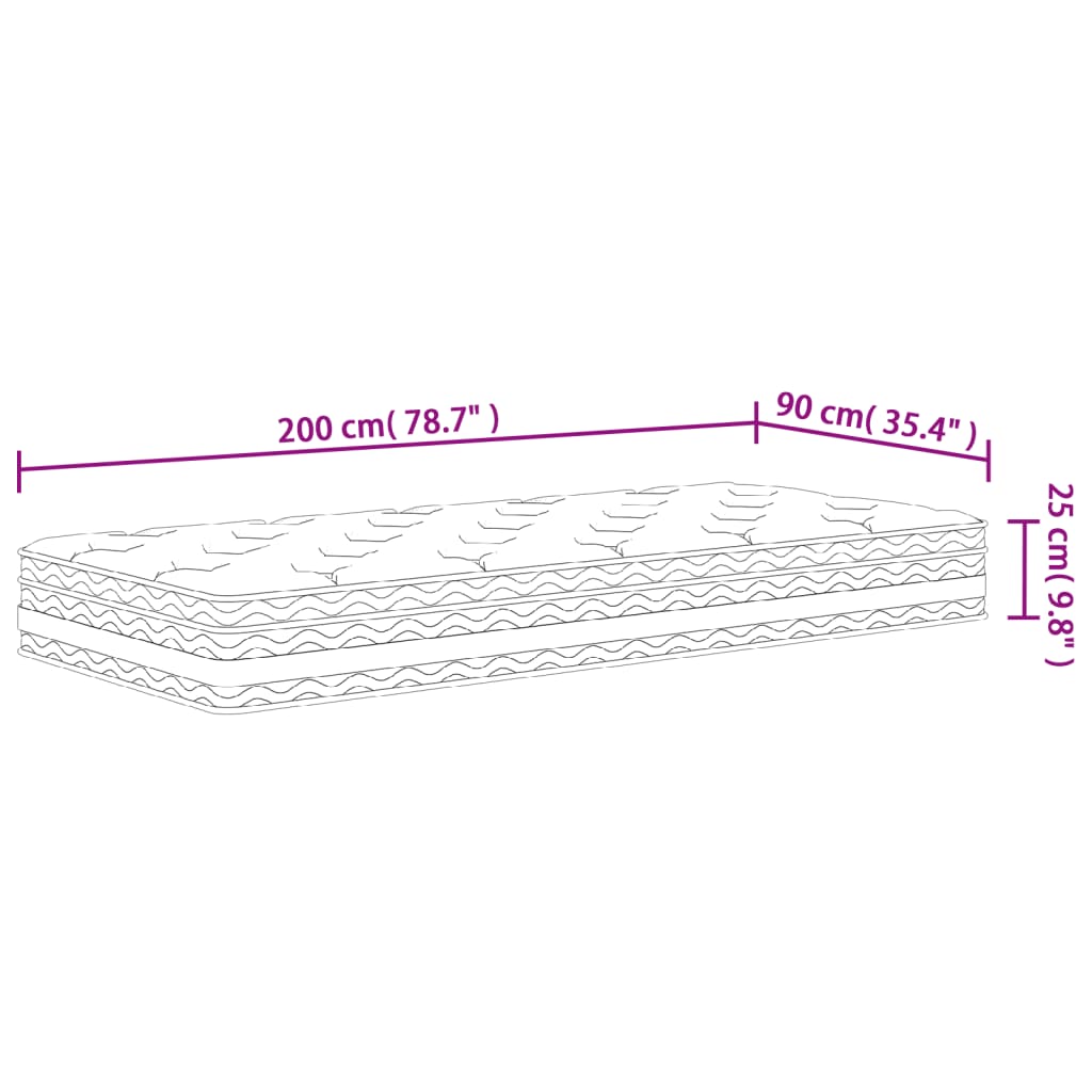Pocket Spring Mattress, Pocket Spring vente en gros Mattresses,matelas À Ressorts Ensachés vid