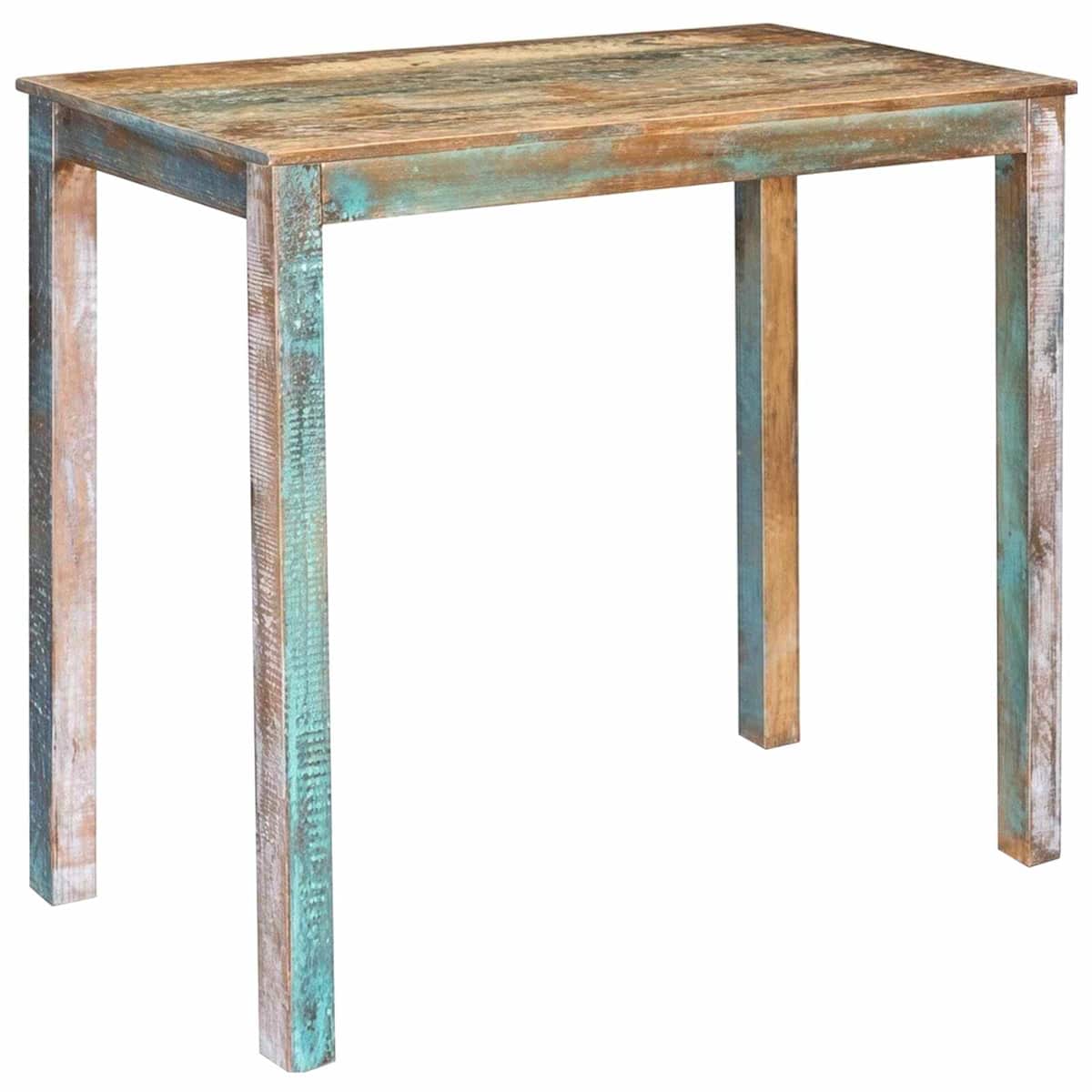 Barbord 110 x 55 x 100 cm Solid genvundet træ Flerfarvet