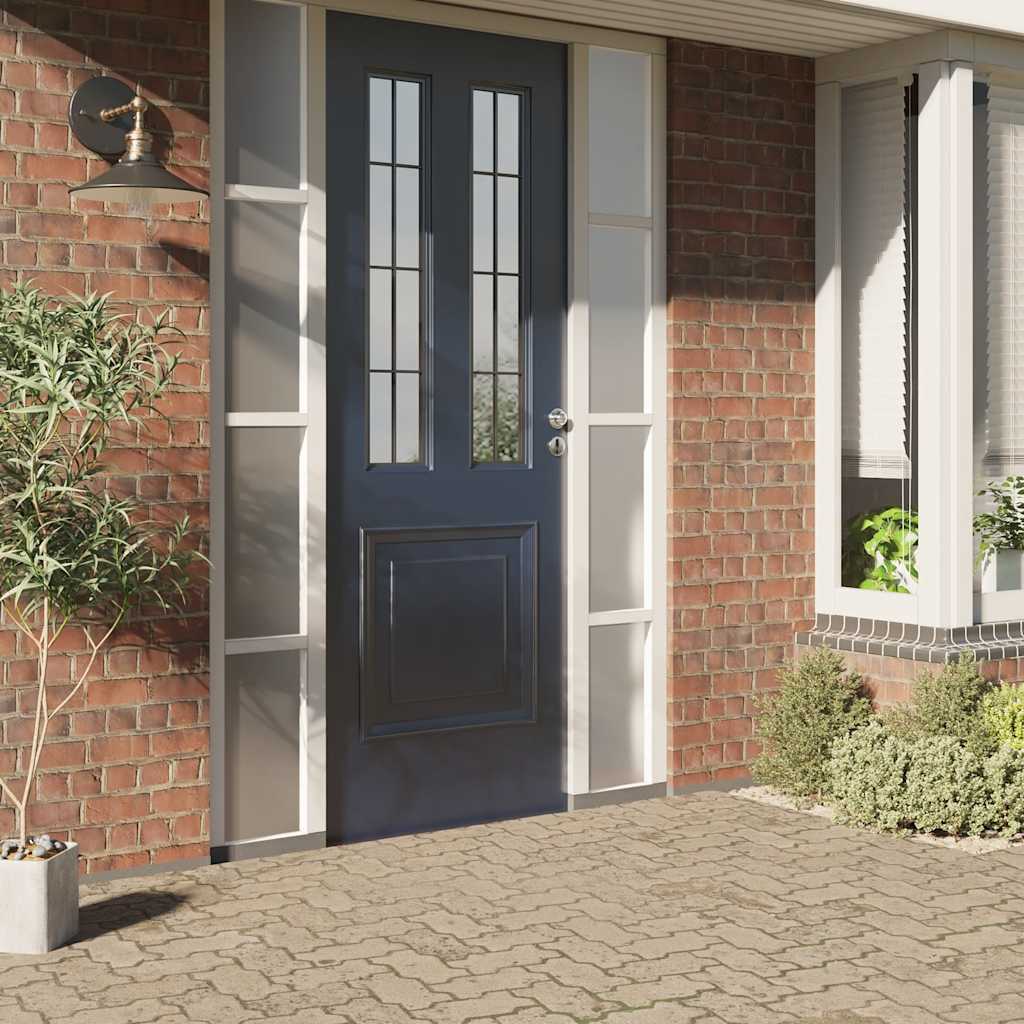 vidaXL Folii fereastra, mată, transparent, gri, PVC