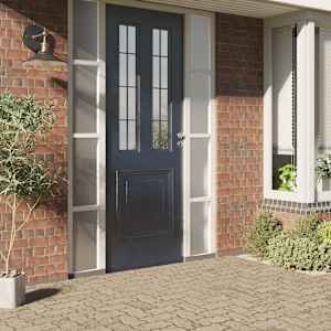 Okenska folija matirana prosojna siva PVC