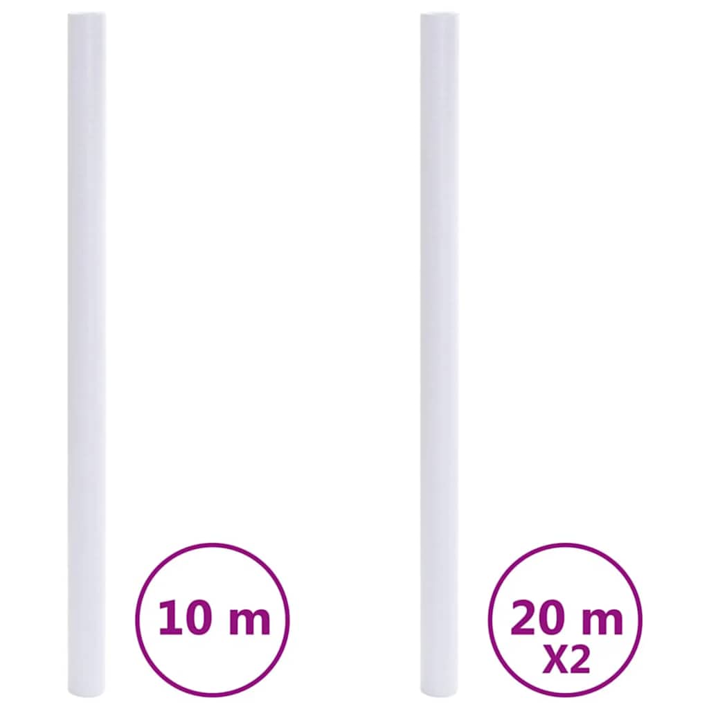 vidaXL Okenní fólie matné bílé PVC
