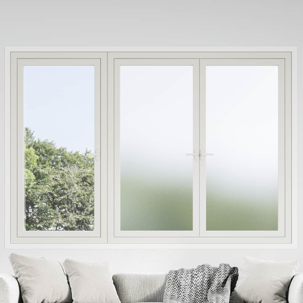 vidaXL Fensterfolien Matt Weiß PVC