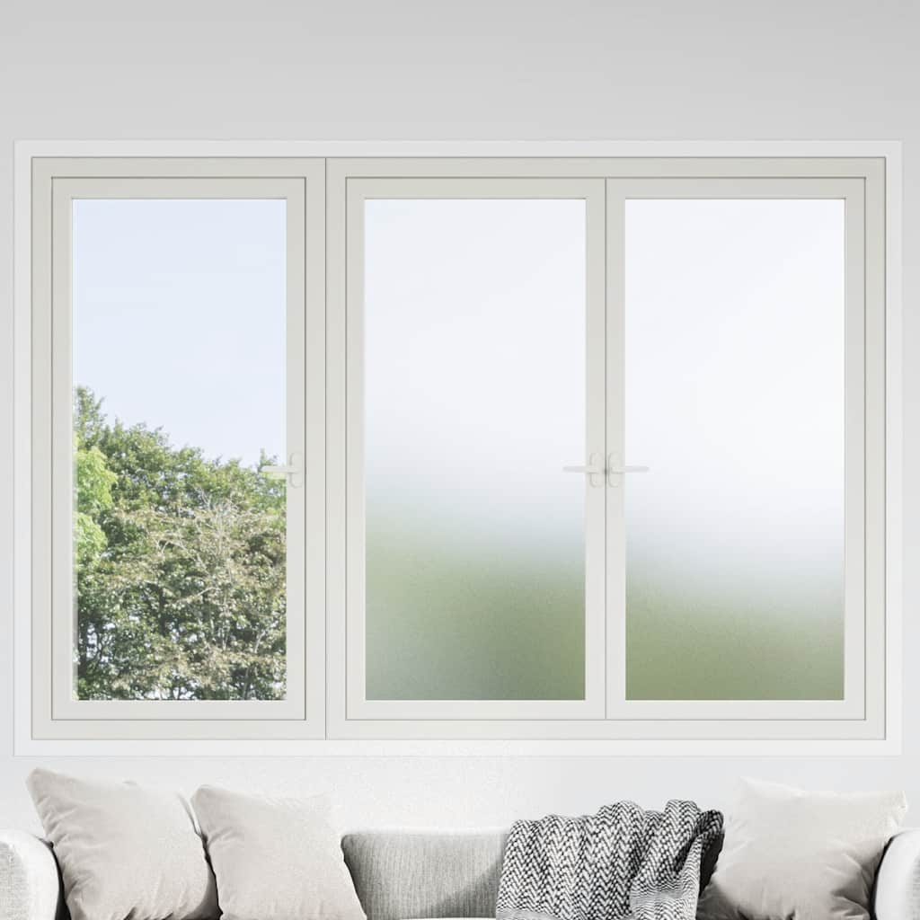 vidaXL Fensterfolien Matt Weiß PVC