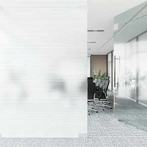 Okenní fólie matné pruhovaný design PVC - obrázek 3