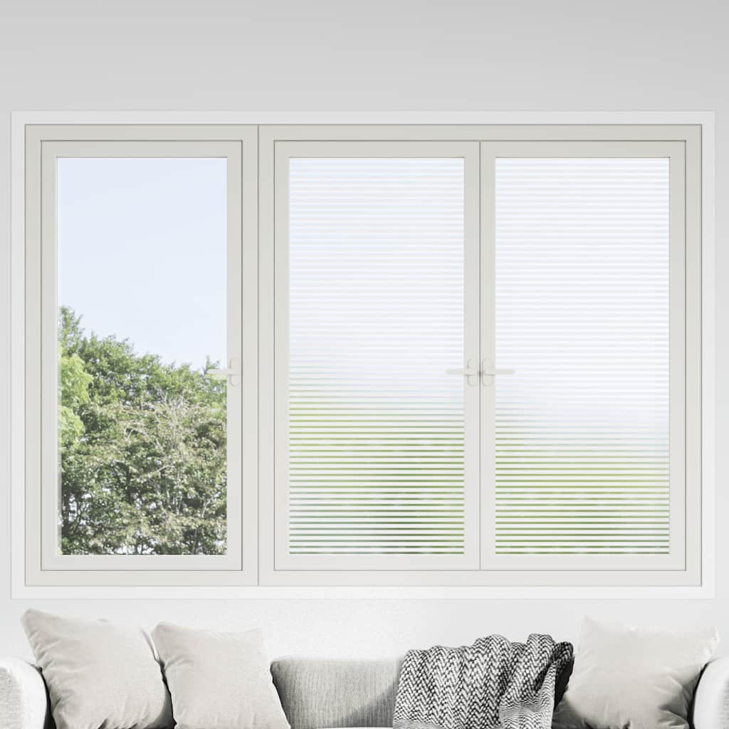 vidaXL Fensterfolien Matt Streifen-Design PVC
