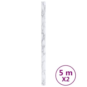 vidaXL isekleepuvad m&ouml;&ouml;blikiled, valge marmor, 90 x 500 cm, PVC
