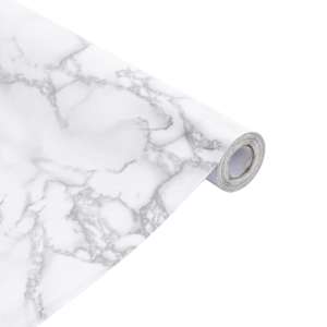 Tapety na nábytek samolepicí mramorově bílé 90 x 500 cm PVC - obrázek 7