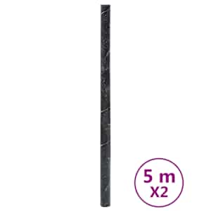 vidaXL isekleepuvad m&ouml;&ouml;blikiled, must marmor, 90 x 500 cm, PVC