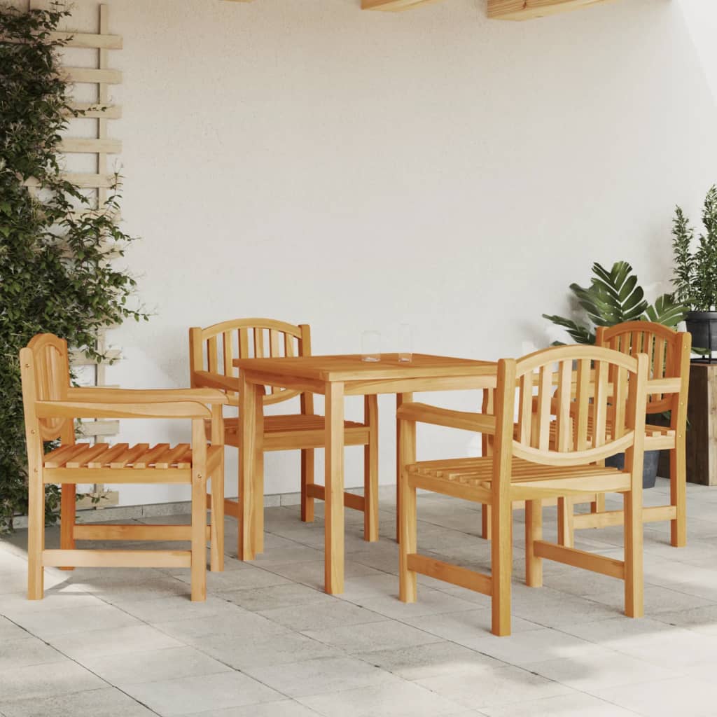 vidaXL Gartenstühle 4 Stk. 58x59x88 cm Massivholz Teak