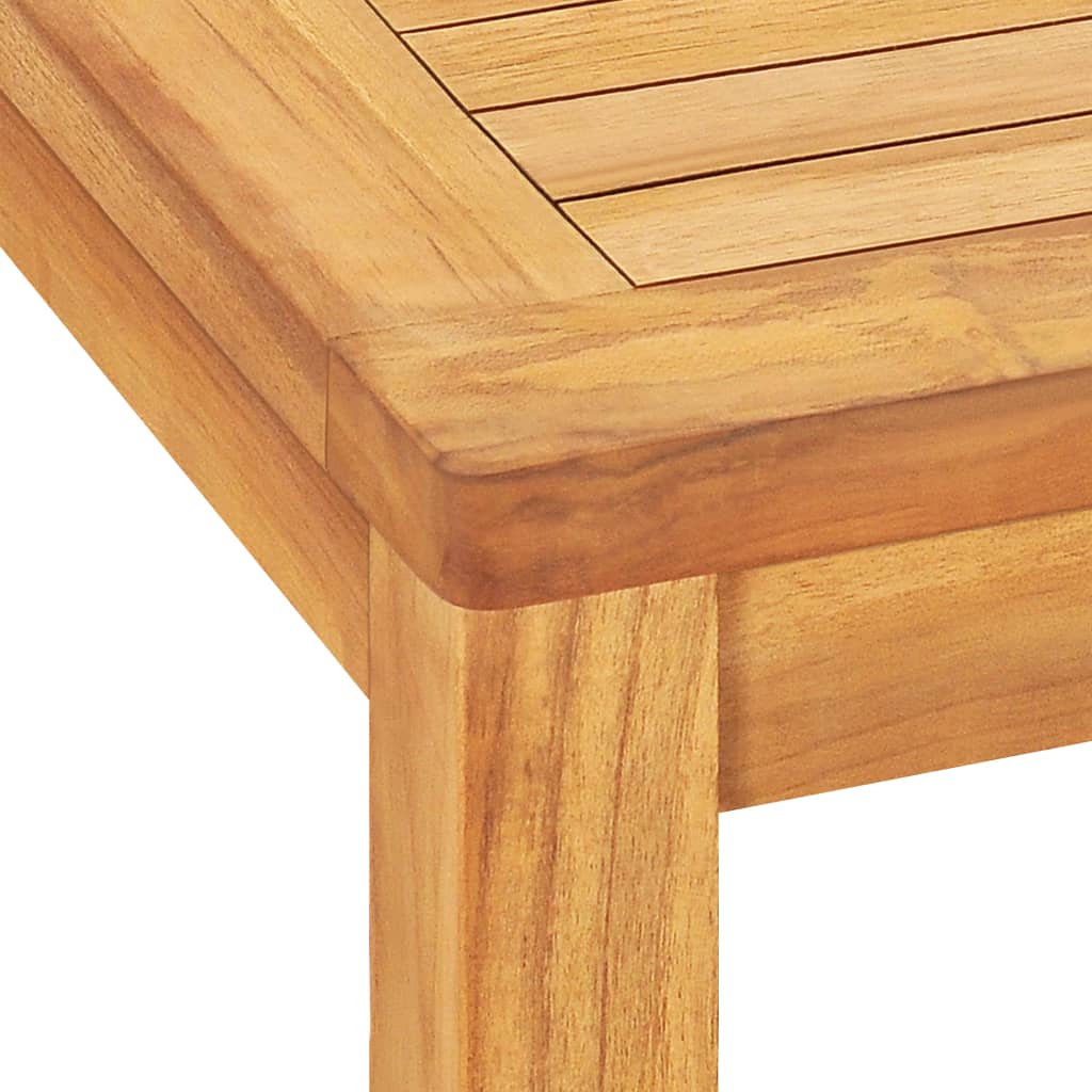 Stół ogrodowy z 6 krzesłami - Drewno Tekowe - 140x80x77cm - Brązowy