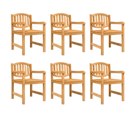 vidaXL Set mobilier de grădină, 7 piese, lemn masiv de tec