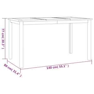 4dílný zahradní jídelní set masivní teakové dřevo - obrázek 9