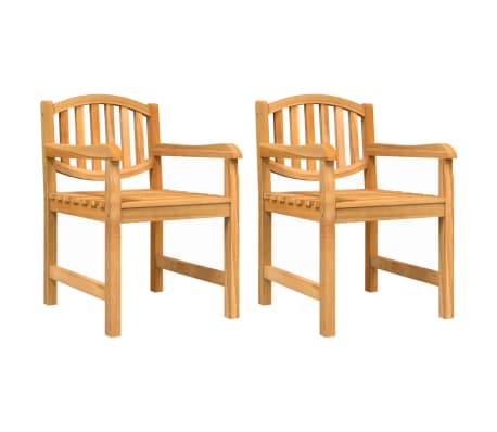 vidaXL Градински трапезен комплект, 4 части, тиково дърво масив