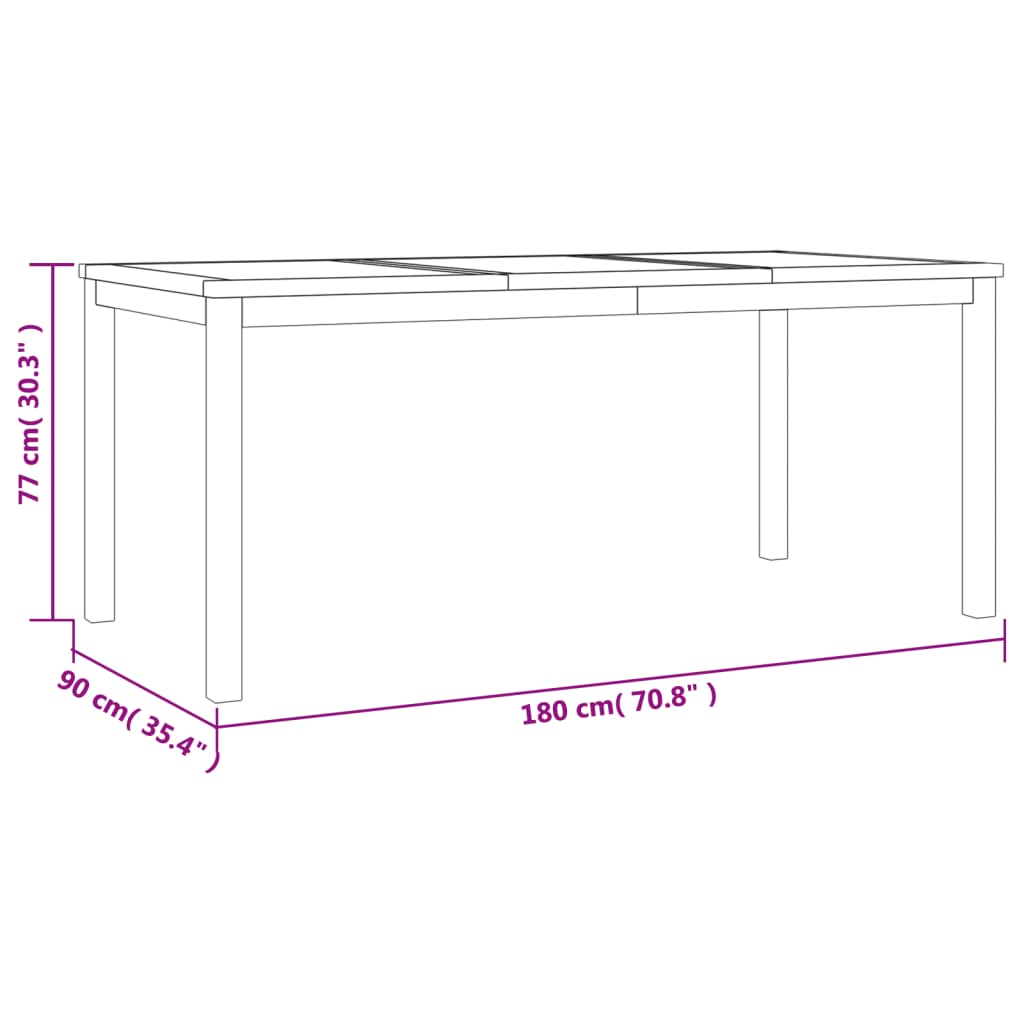 imagem de vidaXL 5 pcs conjunto de jantar p/ jardim madeira de teca maciça11