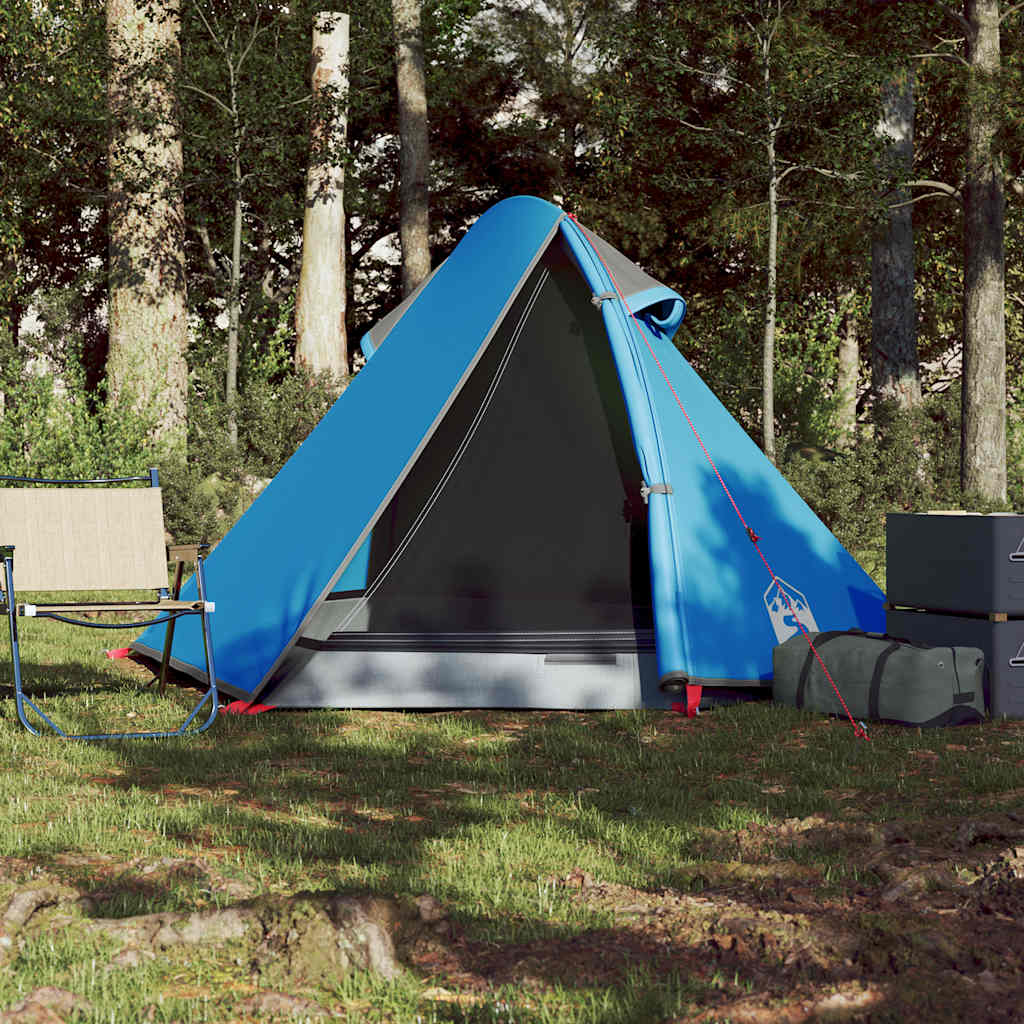 vidaXL Koepeltent 2-persoons waterdicht blauw afbeelding