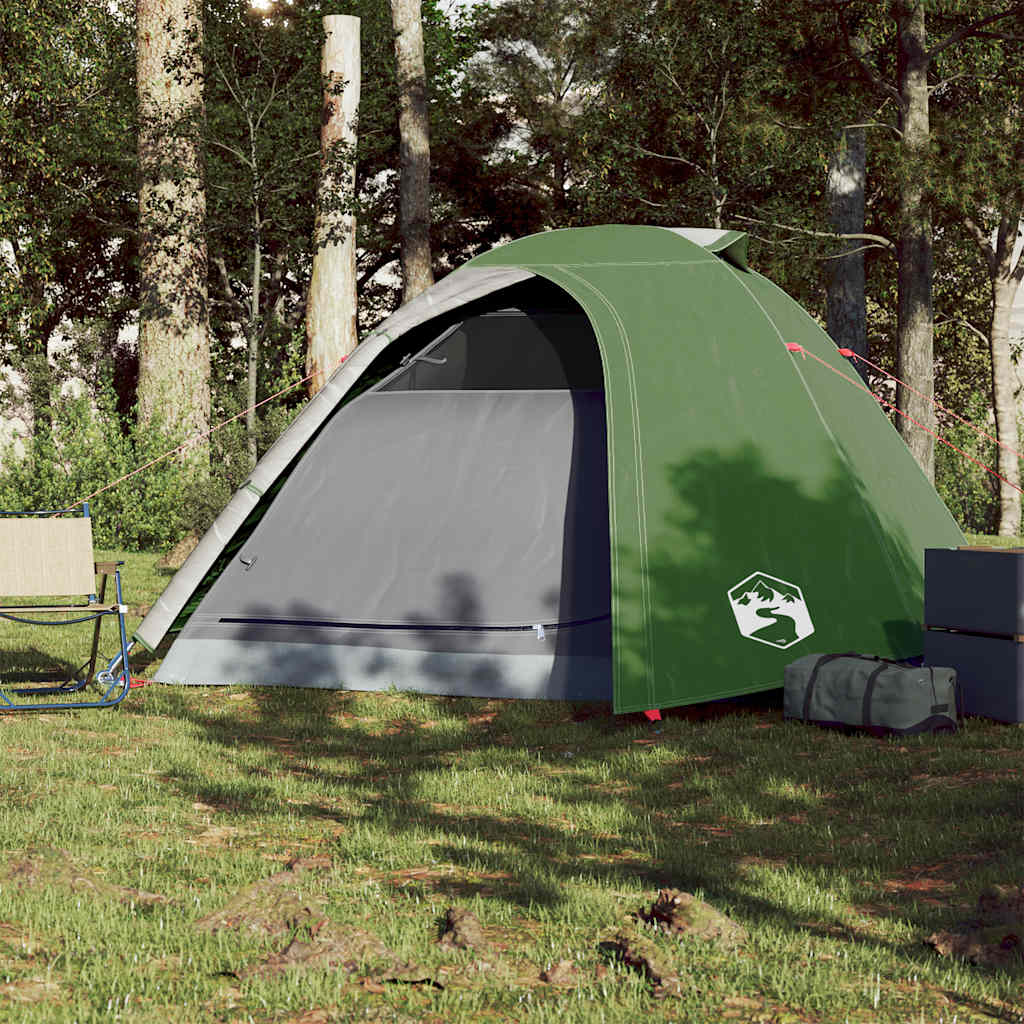 vidaXL Koepeltent 4-persoons waterdicht groen afbeelding