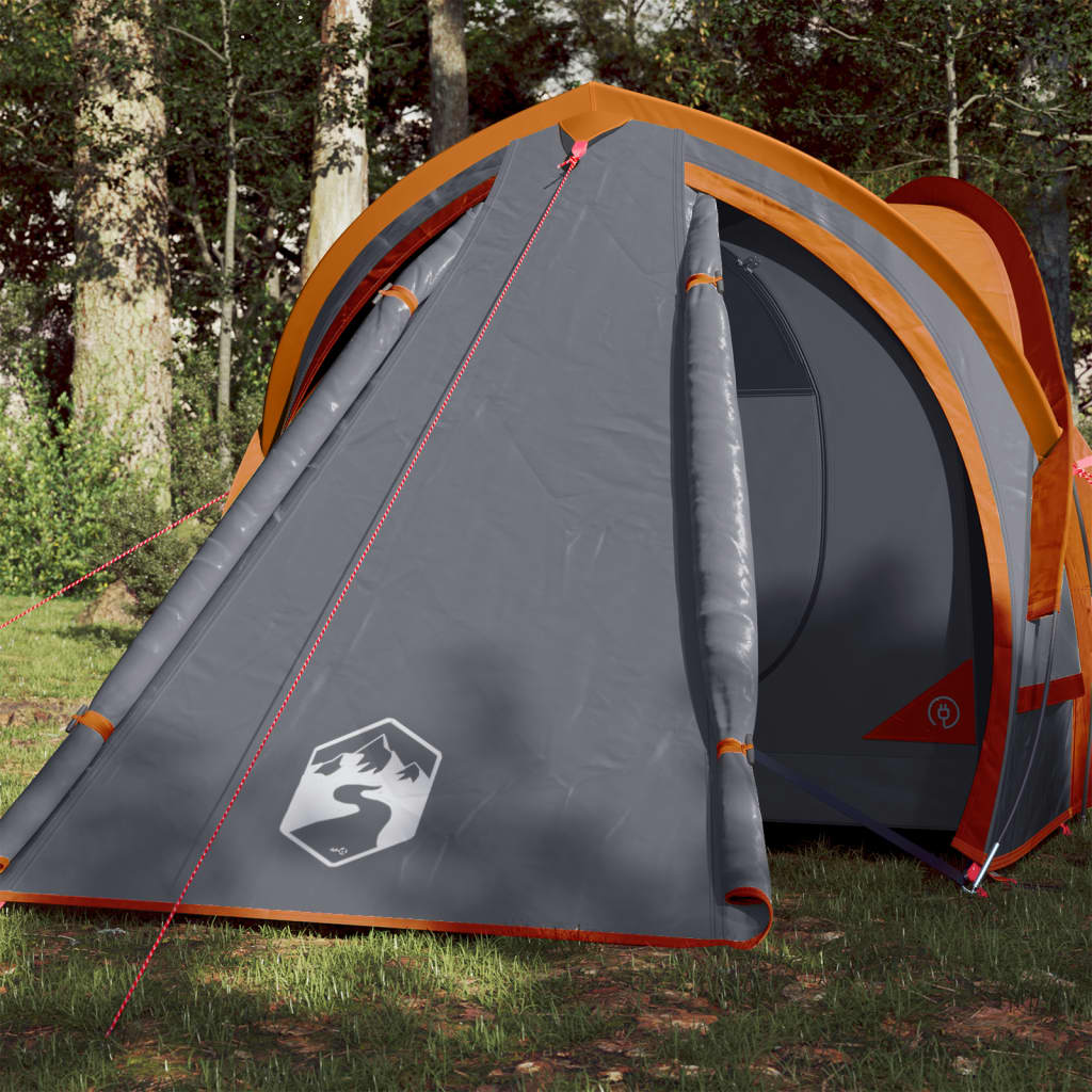 Tenda de Campismo para 6 Pessoas - 548x510x210cm - Laranja