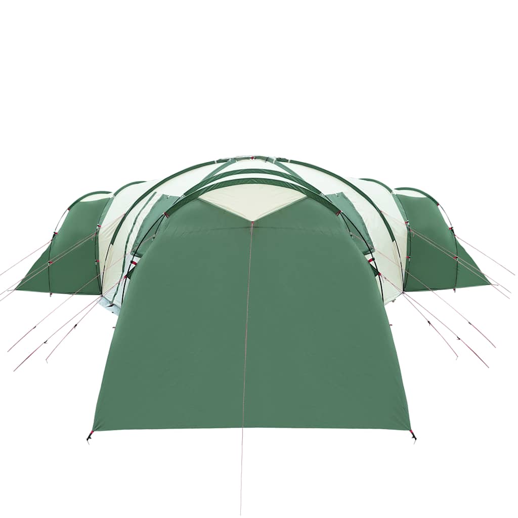 Tente de Camping 12 Personnes Auvent Abri Gris et Orange Imperméable collection vidaXL