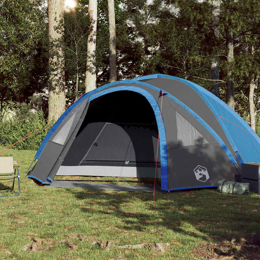 vidaXL Koepeltent 4-persoons waterdicht blauw afbeelding