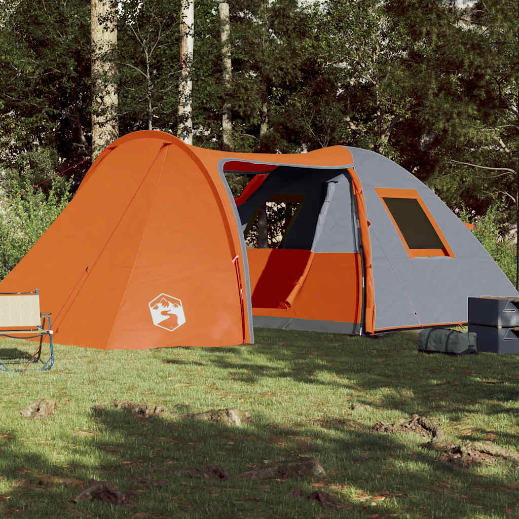 vidaXL Koepeltent 6-persoons waterdicht oranje afbeelding