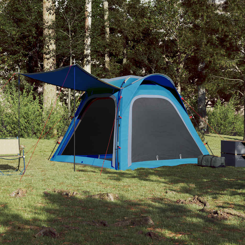 Thumbnail - vidaXL Campingzelt 4 Personen Blau Quick Release Wasserfest
