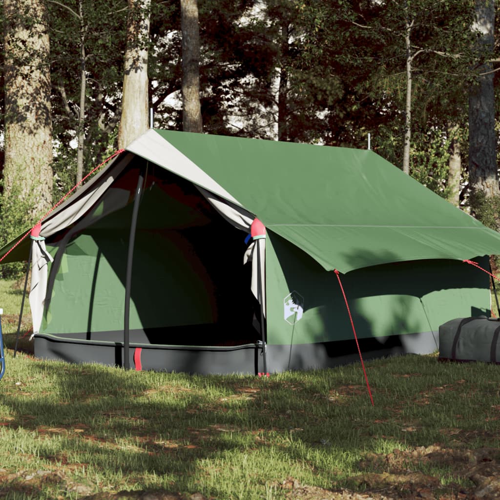 Campingzelt 2 Personen Grün 193x122x96 cm 185T Taft