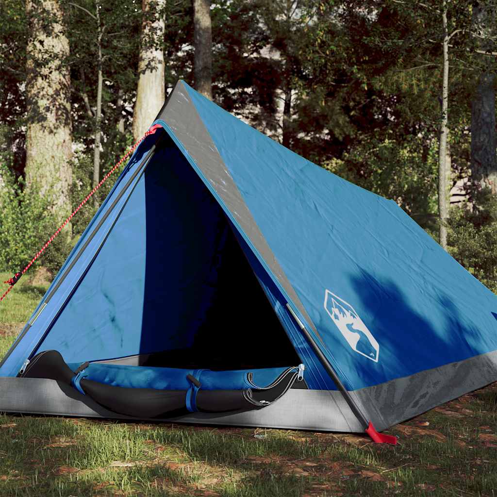 vidaXL Campingtelt 2 personer bl&aring; vanntett