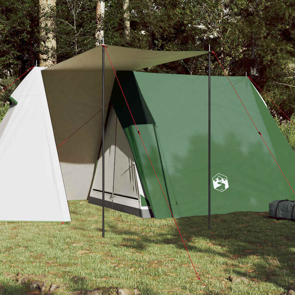 vidaXL 3-personers campingtelt vandtæt grøn