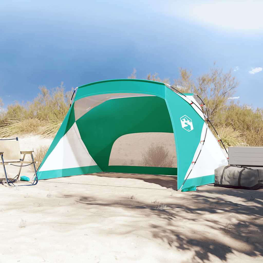 Thumbnail - vidaXL Strandzelt Meergrün 274x178x170/148 cm 185T Polyester