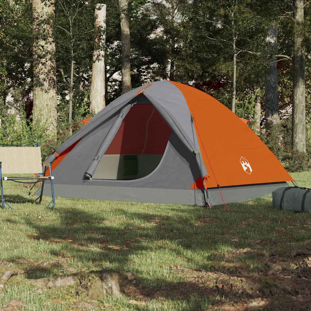 vidaXL Koepeltent 6-persoons waterdicht oranje afbeelding