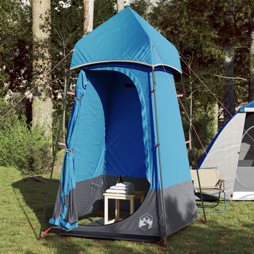 Tenda para sanita impermeável azul