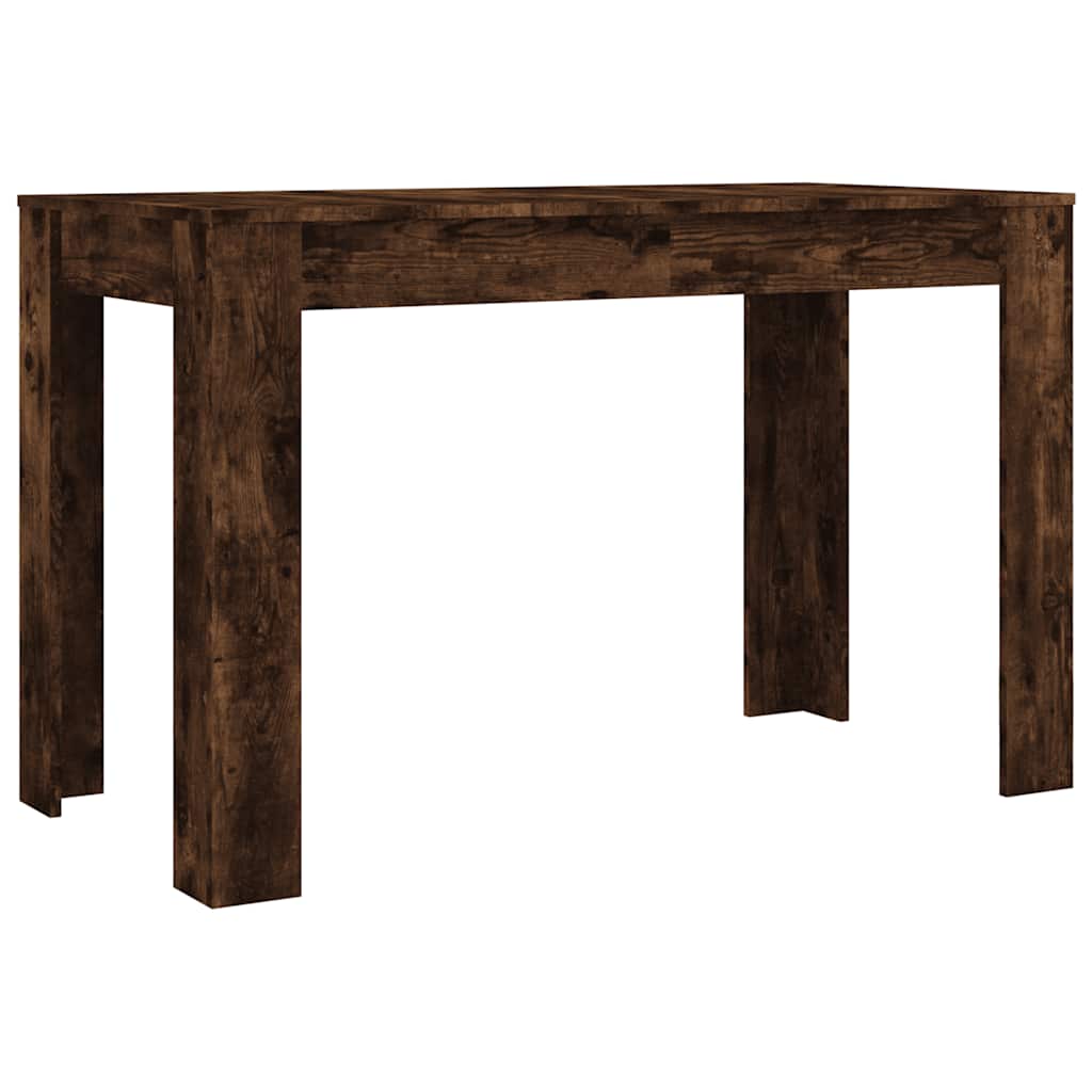 vidaXL Jídelní stůl kouřový dub 120 x 60 x 76 cm kompozitní dřevo