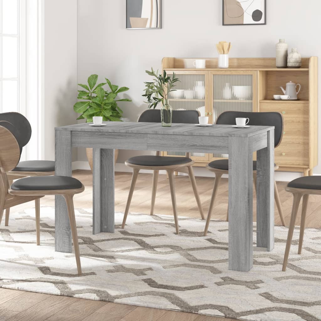 Photos - Dining Table VidaXL  Grey Sonoma 120x60x76 cm Engineered Wood 