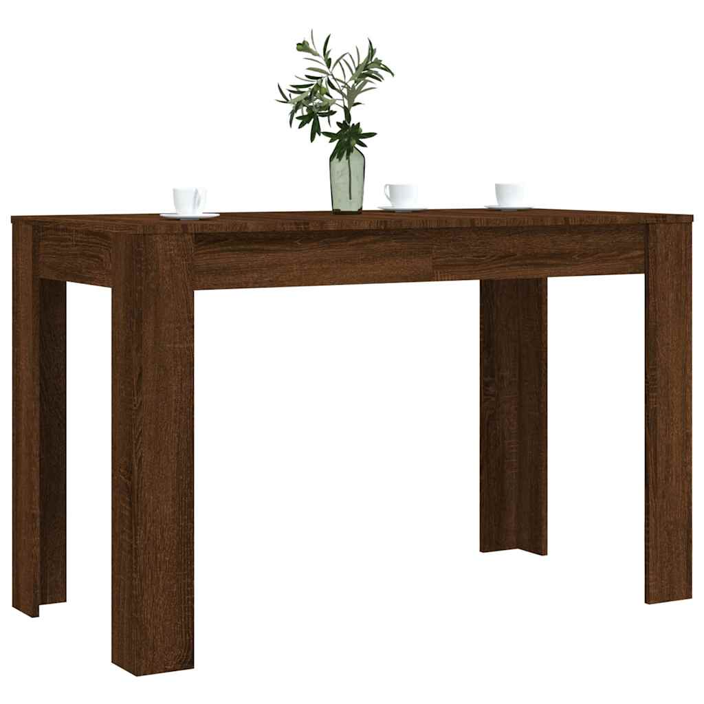 vidaXL barna tölgy színű szerelt fa étkezőasztal 120 x 60 x 75 cm